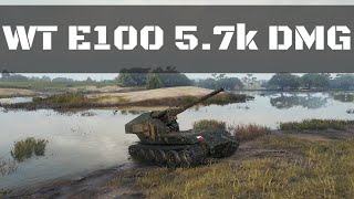 World Of Tanks 3  WT Auf E100 57k Dmg Battle [upl. by Waldner]