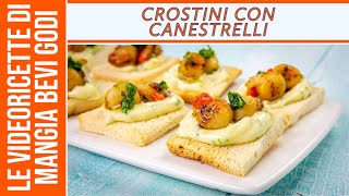 CROSTINI CON CANESTRELLI  CICCHETTI VENEZIANI VELOCI [upl. by Gruber]