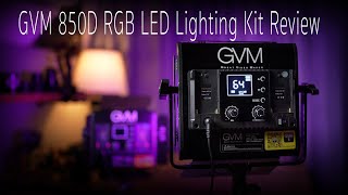 GVM 850D RGB LED Lighting Kit Review [upl. by Aysan]