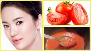 HOW TO DO FACIAL AT HOME WITH TOMATO  4 EASY STEPS OF TOMATO FACIAL FOR FAIRGLOWINGSPOTLESS SKIN [upl. by Hanimay869]