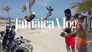 Jamaica Vlog Part 1  Montego Bay  RIU Palace  Luminous Lagoon  Zip Lining  Bamboo River Rafting [upl. by Elatia817]