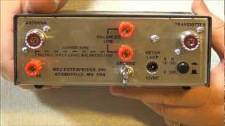 MFJ971 Portable Antenna Tuner 18  30 MHZ Overview  AF5DN [upl. by Gnilhsa]