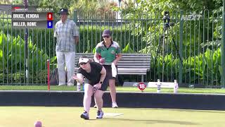 Womens Pairs Semi Final Summerset National Championships Bowls [upl. by Aneehsyt]