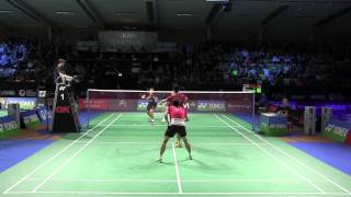 Denmark Open 2013 MD  YooLee vs ConradKolding [upl. by Zerlina]