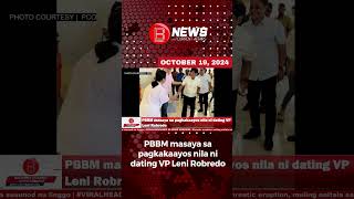 PBBM masaya sa pagkakaayos nila ni dating VP Leni Robredo [upl. by Ettesyl]