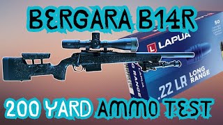 Bergara B14R at 200 Yards Lapua Long Range [upl. by Enoob532]