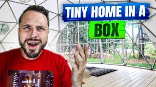 Unboxing My Geodesic Dome Home From Pacific Domes glamping [upl. by Menken]