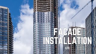 KFK Facade Installation  Wood Wharf [upl. by Boesch609]