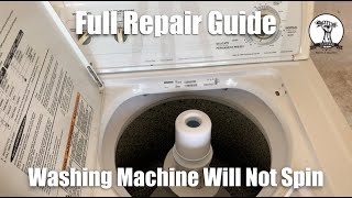 Washing Machine Broken  Will Not Spin  Kenmore Whirlpool Roper [upl. by Ateloj33]