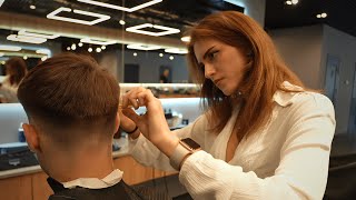 The Most Beautiful Lady Barber Daria Made Me Sleep In 2 Minutes [upl. by Nostrebor]