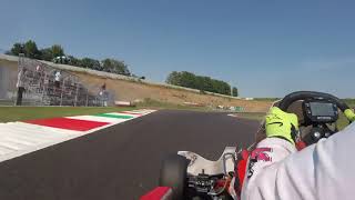 New franciacorta karting track Mauro Bacco On Board BirelArt KZ [upl. by Enialem]