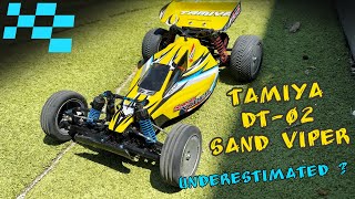 Tamiya 2wd Buggy DT02 Sand Viper Astro Turf Run [upl. by Wallis]