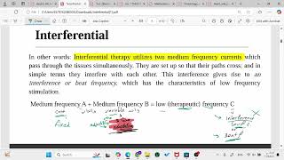 Interferential Stimulation Lecture 6  Electrotherapy 2 [upl. by Adelle]