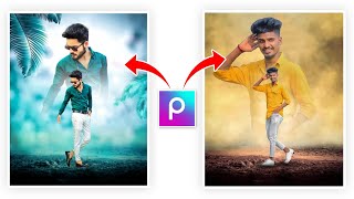 Double Photo Editing Tutorial in PicsArt [upl. by Annawahs]