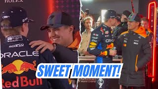 Lando Norris CONGRATULATING Max Verstappen after Losing the F1 Championship Battle [upl. by Pierre571]