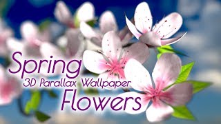 Spring Flowers 3D Parallax HD Live Wallpaper for Android [upl. by Zondra137]