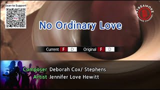 No Ordinary Love  Jennifer Love Hewitt Karaoke Version [upl. by Sherburne]