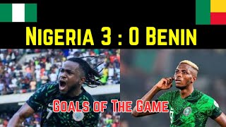 Nigeria vs Benin 30  All Goals amp Highlights  Dominant Victory [upl. by Toddy]