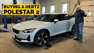 Buying a Used Hertz Polestar 2  Is it worth it [upl. by Ahsirtap]