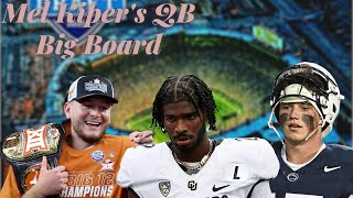 Mel Kiper Jr RELEASES his 1st Top Ten QB BIG BOARD [upl. by Mazur453]