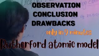 Rutherford atomic model  alpha scattering experiment  Chemistry [upl. by Ybocaj56]