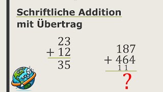 Schriftliche Addition  Schriftliches Plus Rechnen  Beispiele  Wissenswelt Mathe [upl. by Rola]