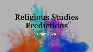 OCR RS Exam Predictions 2024 PowerPoint [upl. by Alvarez]