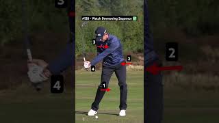 Downswing Sequence Golf Swing Tips slowmotion [upl. by Nhaj188]