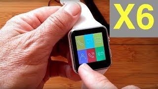 Bakeey X6 Dual Mode Smartwatch with Curved Screen Unboxing and 1st Look [upl. by Thenna]