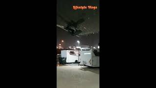 Campsite Rainstorm IN Benidorm Spain [upl. by Rayner]