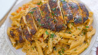 CREAMY Cajun Chicken Pasta Recipe [upl. by Acinoed]