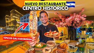 Abren NUEVO RESTAURANTE de TÍPICOS SALVADOREÑOS en el Centro Histórico 🇸🇻😱 Ixchel [upl. by Kenzi]