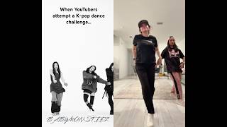 When YouTubers try a Kpop dance challengeampit’s still terrible 😢Props to the real dancers out there [upl. by Xirtaeb]