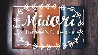 Midori  Travelers Notebook  Aufmachung amp Flip Through [upl. by Helman]