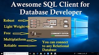 Awesome Free SQL Client for Database Developer  Dbeaver Community Edition [upl. by Felise]