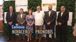 NOVACERO Y PRONOBIS FIRMAN CONVENIO DE PROVISIÓN DE MATERIALES DE ACERO [upl. by Akemaj]