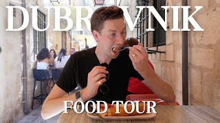 Dubrovnik Food Tour  Best Foods to Try in Croatia [upl. by Moureaux]