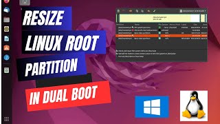 Resize Your Linux Partition in Dual Boot with Windows [upl. by Eimoan]