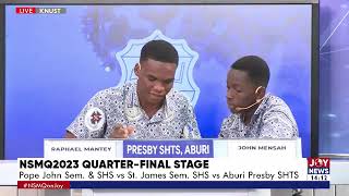 NSMQ 2023 Pope John SHS amp Min Sem defeat St James Sem SHS and Presby SHTS Aburi to progress [upl. by Sholes]