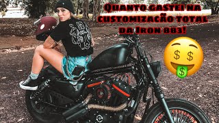 CUSTOMIZEI MINHA IRON 883 TODINHA QUANTO GASTEI [upl. by Enomed]