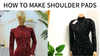 HOW TO MAKE SHOULDER PADS [upl. by Yt]