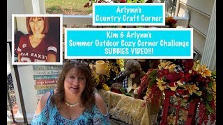 Kim amp Arlynns Summer Outdoor Cozy Corner Challenge  SUBBIES VIDEO [upl. by Manolo506]