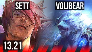 SETT vs VOLIBEAR TOP  19M mastery 500 games  BR Diamond  1321 [upl. by Depoliti]