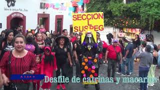 Desfile de Catrinas y macarios en Taxco 14 [upl. by Tada]