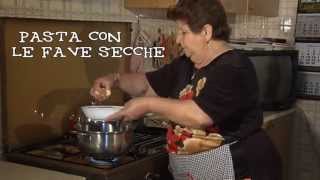 CUCINA ANTICA SICILIANA Puntata 0  Pasta con le fave secche [upl. by Zehc]