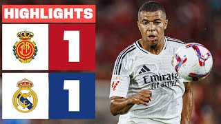 RCD MALLORCA 1  1 REAL MADRID  DEBUT de MBAPPÉ  RESUMEN LALIGA EA SPORTS [upl. by Yras]