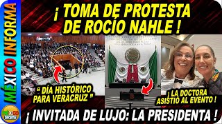 ¡TOMA DE PROTESTA DE ROCÍO NAHLE COMO GOBERNADORA CLAUDIA SHEINBAUM INVITADA DE LUJO [upl. by Idell]