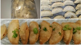 D shape chicken samosa how to make and freeze chicken samosaiftar special recipecook with biya [upl. by Cyrillus]