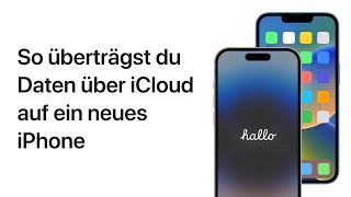 So überträgst du Daten auf ein neues iPhone  Apple Support [upl. by Euqinobe]