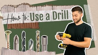 How to Use a Drill  Using Tools 101 for Beginners  Cordless Power Drill [upl. by Corrine]